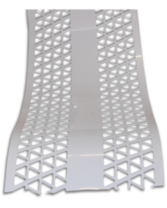 Egg belt 350mm white - KB PP 1.3mm triangular holes 20mm m